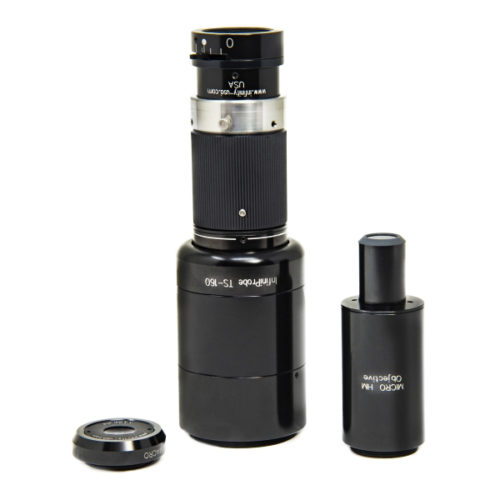 InfiniProbe TS-160 ROBUSTO-Lite™ (Micro Kit) capable of focusing from infinity to 18mm (0-16x). (Includes T24 and T-30 Tubes). Complete with Micro HM and Macro Objectives.