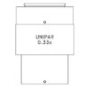 UNIPAR/T30 Adapter with 0.3x optical system. (must be used with eyepiece)