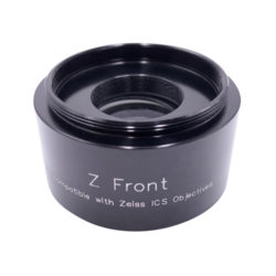 Z Front for Zeiss ICS objectives. Replaces K 1 CentriMax standard S Front. #991125 is NOT required.