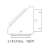Right Angle Interface for Coaxial Illuminator. Converts Standard into RA Type