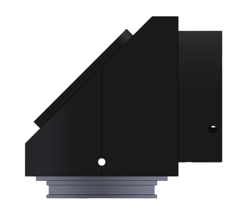 Right Angle Interface for Coaxial Illuminator. Converts Standard into RA Type